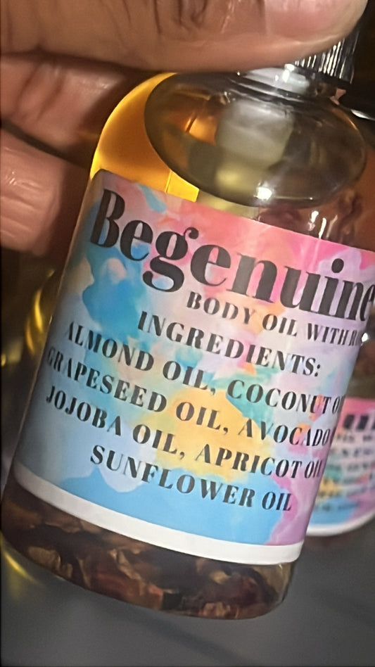Body oil with roses