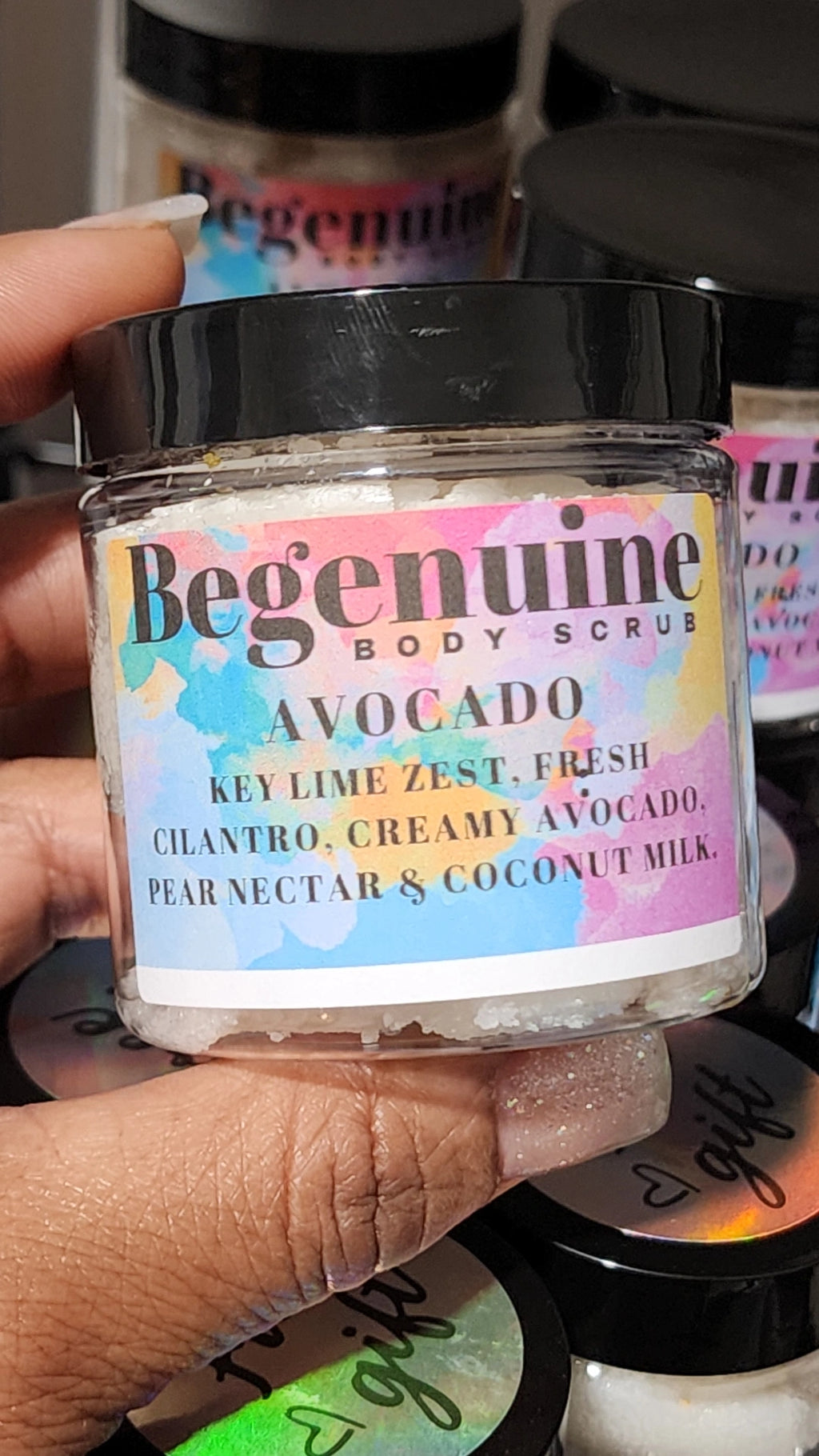 Avocado sugar scrub